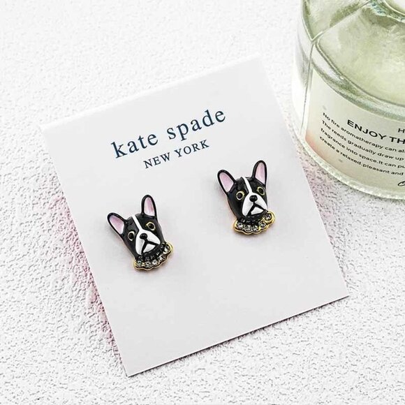 Kate Spade Dog Stud Earrings - Picture 2 of 5